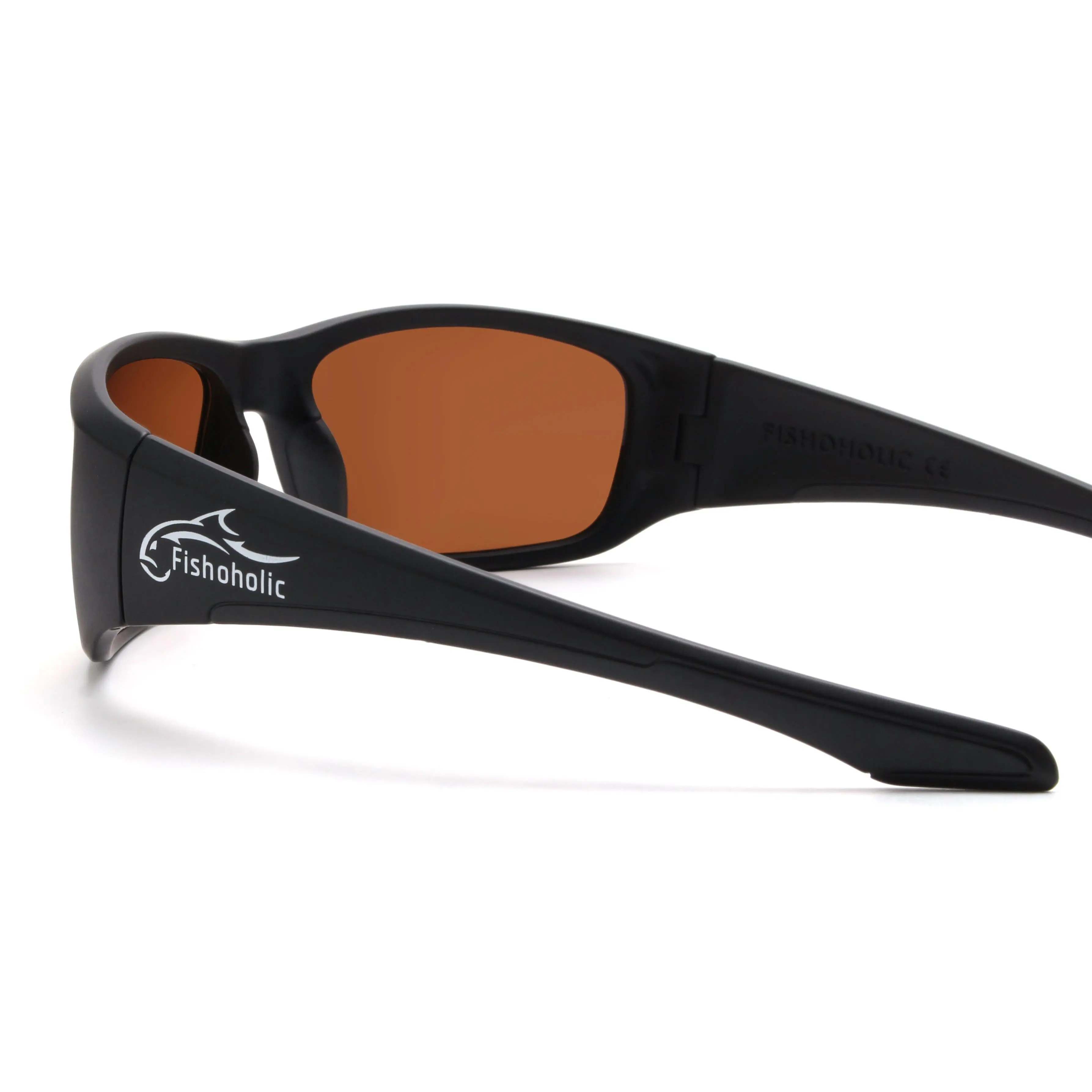 Fishoholic BI-FOCAL MB Frame AMBER LENS x2.5 reader - UV400 Polarized Fishing Sunglasses w' Reader