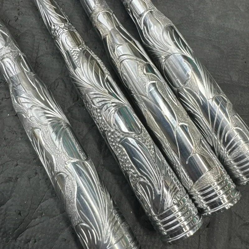 Custom Hand engraved bullet antennas