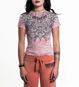 Affliction Women's T-shirt Skeleton