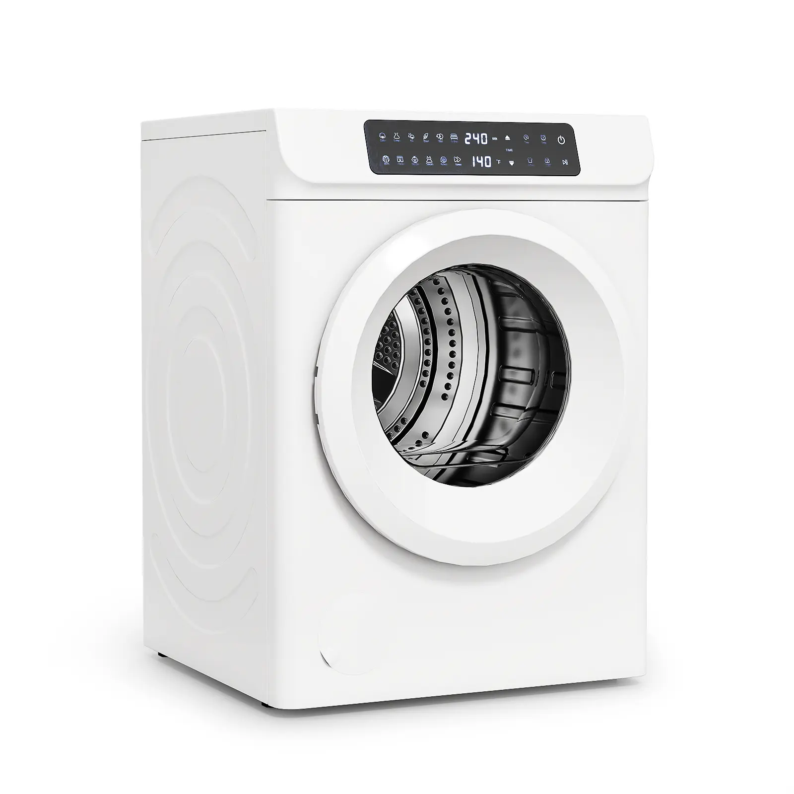 Auertech 3.6 Cu. Ft. Electric Dryer Machine, Larger Load Large Capacity Dryer with 12 Modes, Stainless Steel Tub & LED Control for Family Home