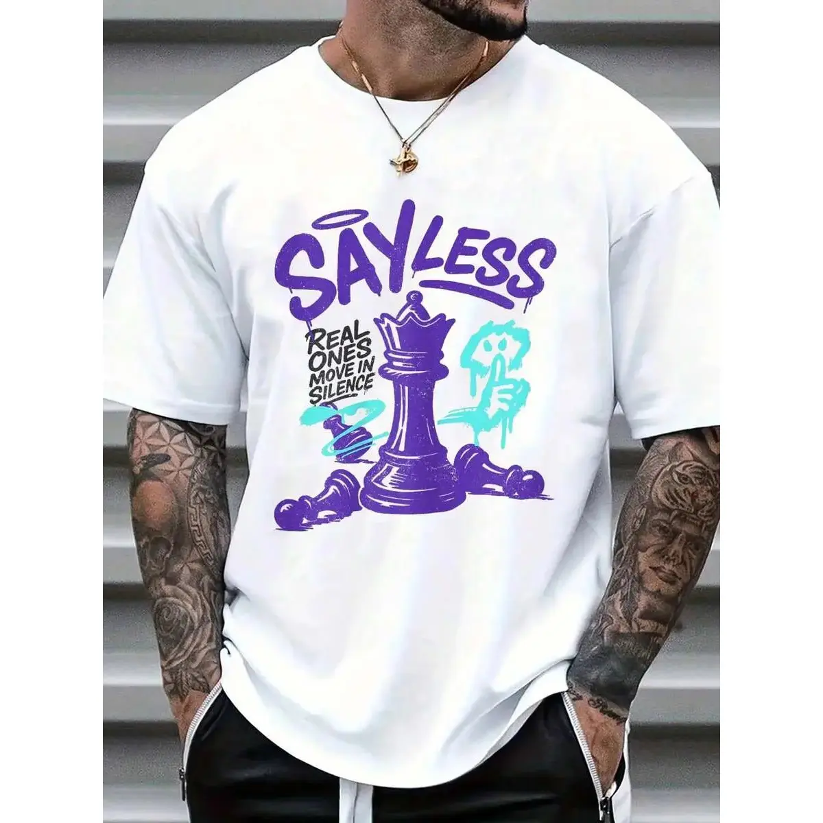 Funny Retro Purple Grape 5 Matching Men  Team T-Shirt Street Hip-Hop Style Men's T-Shirt