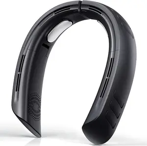 OLV Neck Fan 6000mAh Rechargeable Battery 18Hrs 4 Turbine Motor Powerful 360° Cooling Airflow 3 Speeds Portable Foldable Fan Ultra-Quiet Personal Fan Gifts for Men Women Home Office,Work,Travel White