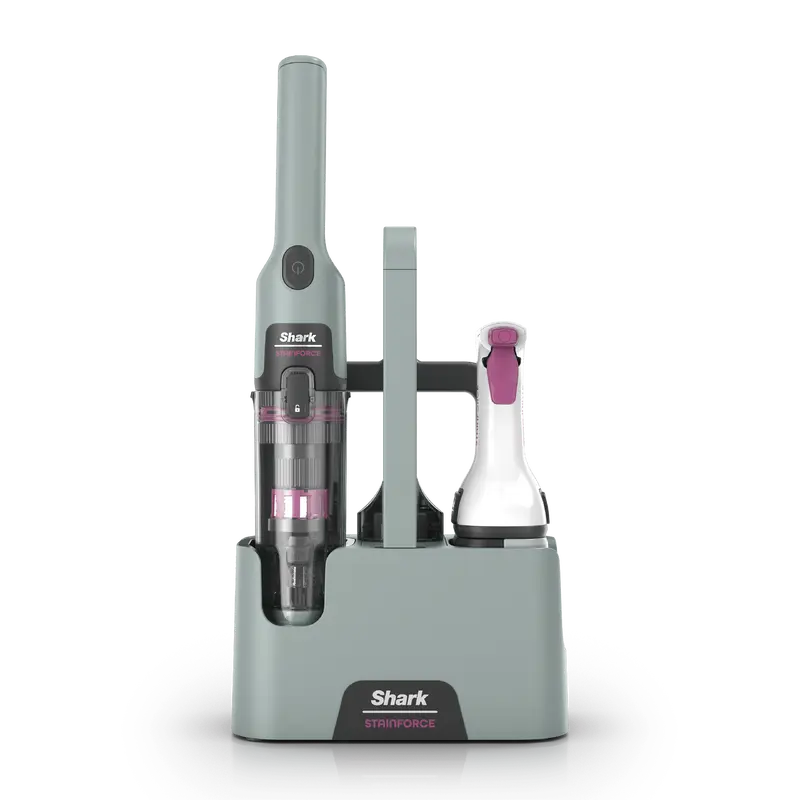 Shark® StainForce™ Handheld Spot & Stain Cleaner with Storage Caddy & Crevice Tool Cordless Portable Vacuum Powerful Stick Vacuums