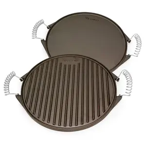 Cast Iron Reversible Griddle (Green Egg Friendly) - 12.5 inch