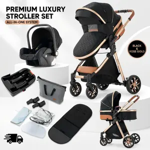 Baby  Deals-For-You-Days, 4-in-1 Portable & Foldable Youngster   Sunshade, High Quality Lightweight Convertible Travel System  Car Seat and Safety Seatbelt, Perfect for Babies Outdoor Fun, Travel Running and Shopping, Stroller with Bag reversible umbrella
