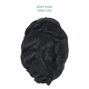 DKEIGHT Natural Body Wave 30mm Toupee – Effortless Volume & Flowing Waves