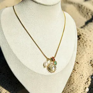 Sun kiss Necklace Stainless Steel 18k