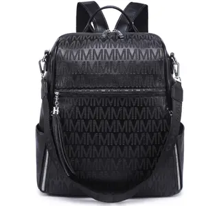 Vegan Leather Backpack Purse for Women, Anti-Theft Travel Backpack Bag with Tassel, Convertible Shoulder Handbag