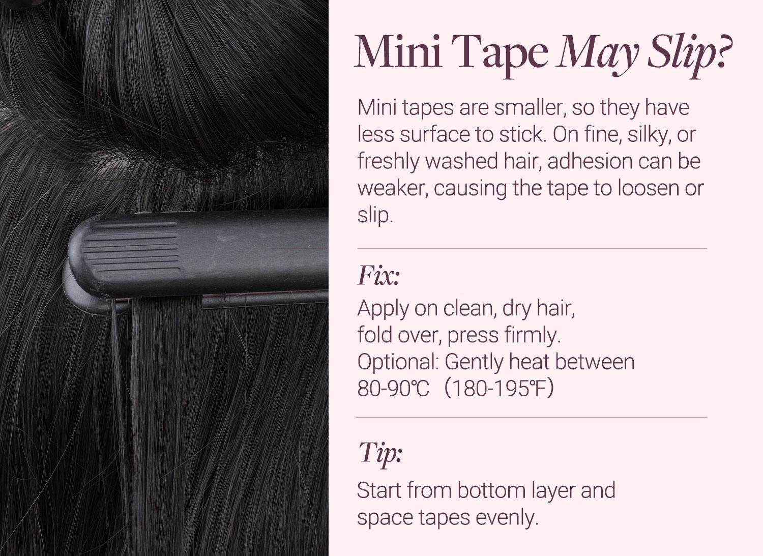 GOO GOO Mini Tape In Human Hair Extensions, 10Pcs Invisible Tape In Hair Extensions Real Human Hair 14-24 Inch for Beauty and Natural Look