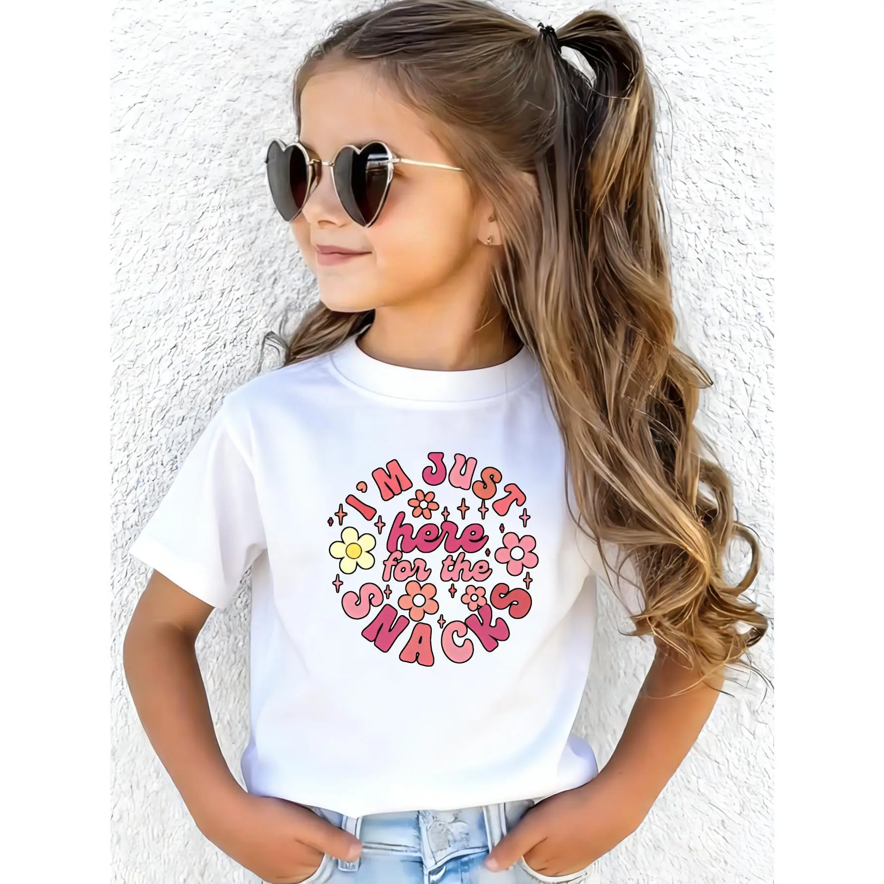 I'm Just Here For The Snacks Unisex T-shirt stocking stuffers for girls cute clothes for teens youth clothing teen girl clothes teen stuff for girls kids stuff for girls girls stocking stuffers kids stuff for boys All-Season Wear kids stuff