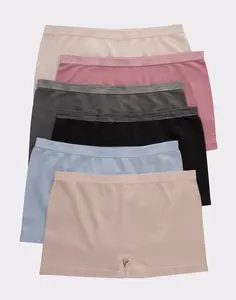 Hanes Women's Seamless Boyshort Underwear, Comfort Flex Fit, 6-Pack