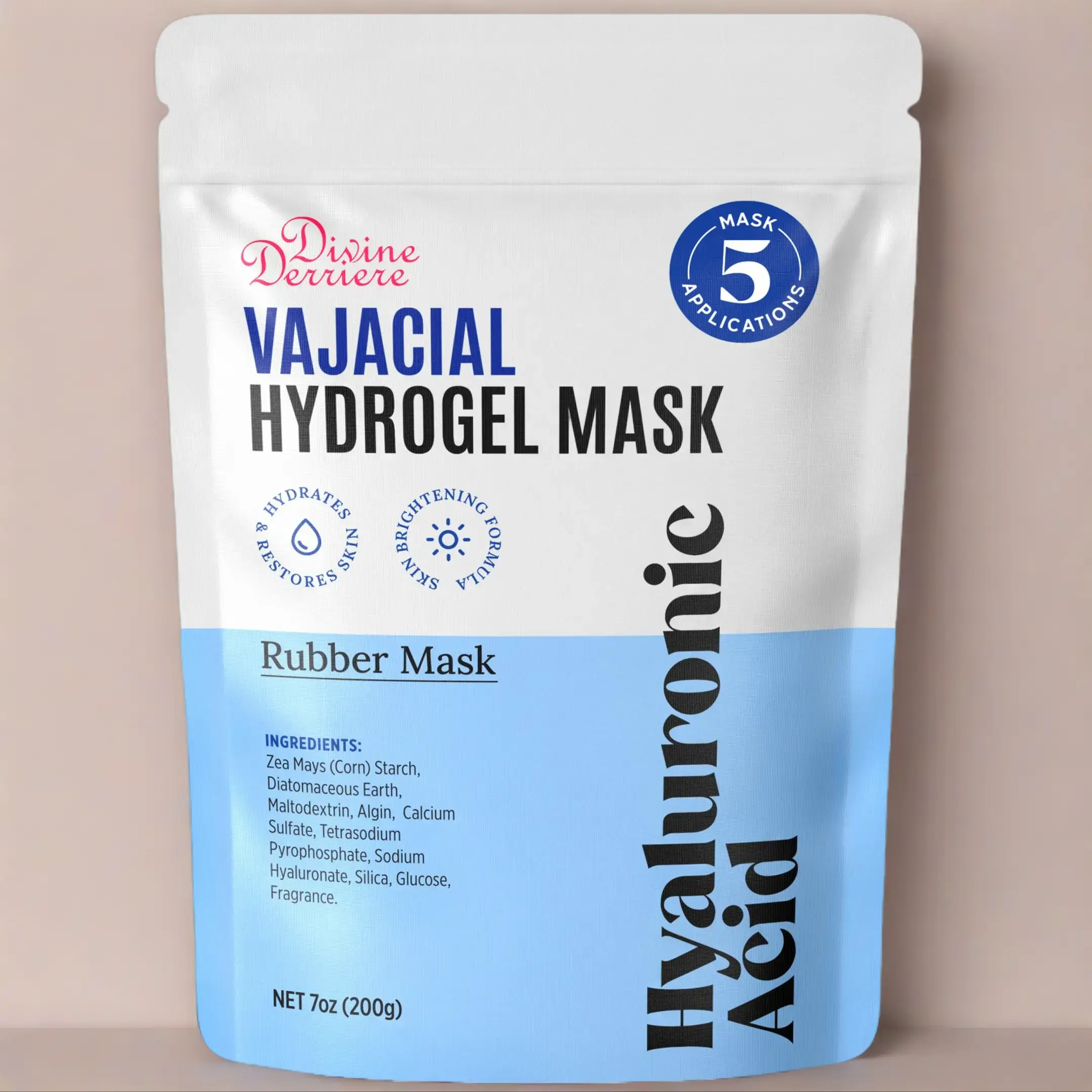 Divine Derriere DOWN THERE CARE Hydrojelly Mask for Post Wax & Shaving Bikini Area Comfort, Hydrating Hydrogel Vajacial jelly mask COMPLETE KIT, Skin Repair Moisturizing Jelly Mask, Facial & Vajacial, Hydrate & Moisturize - GET CLEAMIN 10 MIN V-FACIAL