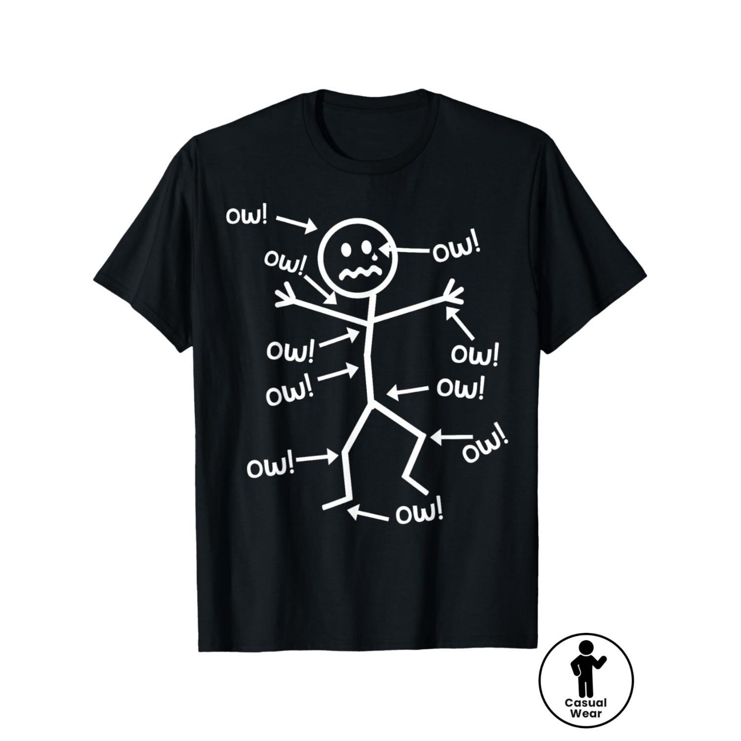 Humorous Chronic Pain Awareness T Shirt for Summer Casual Wear Round Neck Short Sleeve Machine Washable Everyday Top Humorous Chronic Pain Awareness T Shirt for Summer Casual Wear Round Neck Short Sleeve Machine Washable Everyday Top
