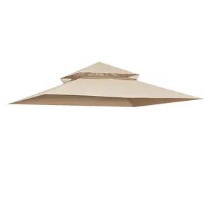 Yescom (No Frame) 10' x 10' Waterproof Gazebo Canopy Replacement Top 2-Tier