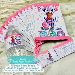 Sweet One or Two Sweet Custom Birthday Party Favor Chip Bag Wrappers | Personalized Snack Labels Made to Order