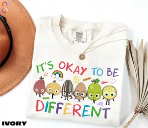 Comfort Colors It's Okay To Be Different Shirt, Autism Awareness Tee, Teacher Autism Sweater, The Good Egg T-shirt, Positive  T-Shirt