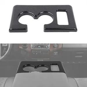 Front Armrest Water Cup Holder Trim Panel Cover for 2008-2016 Ford F250, F350, F450, F550 Car Interior Sticker Accessory Car Decal