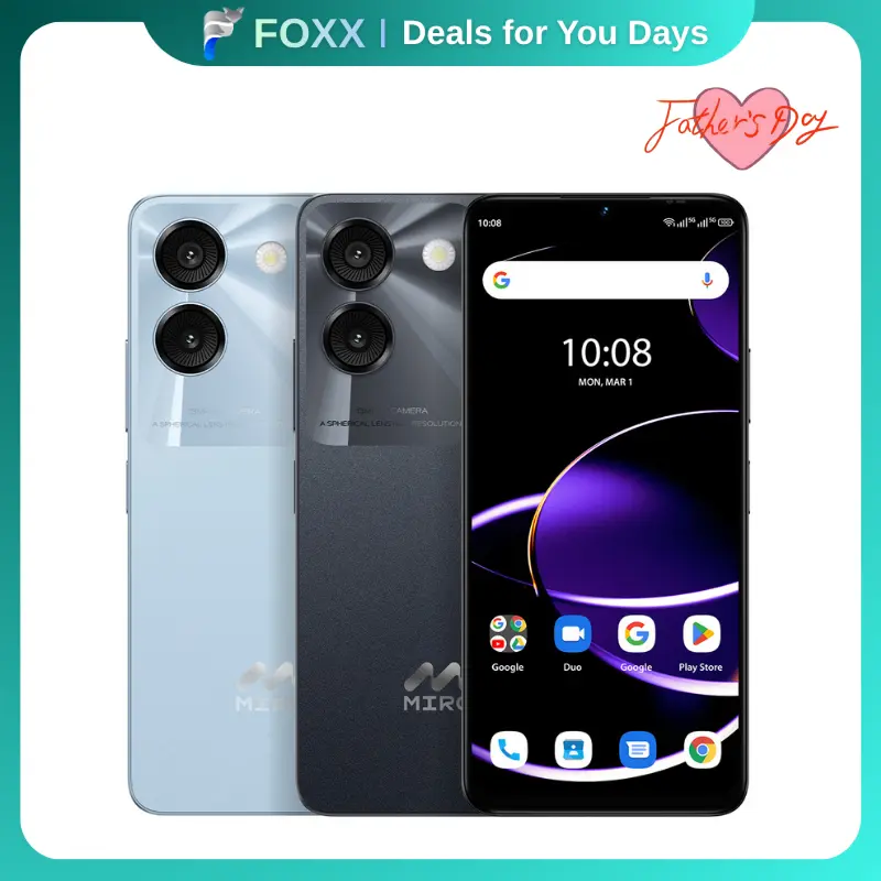 【S67】MIRO 5G Unlocked Smartphone - 6.75in Water Drop HD+ 90Hz Screen, 8GB+64GB (Expandable via SD Card), 13MP AI Dual Camera + 0.3MP Lens, 4900mAh Battery, 10W Charging, Bluetooth, Android Cellphone for Daily Use & Gaming, Ideal Gift for Tech Lovers, Memo