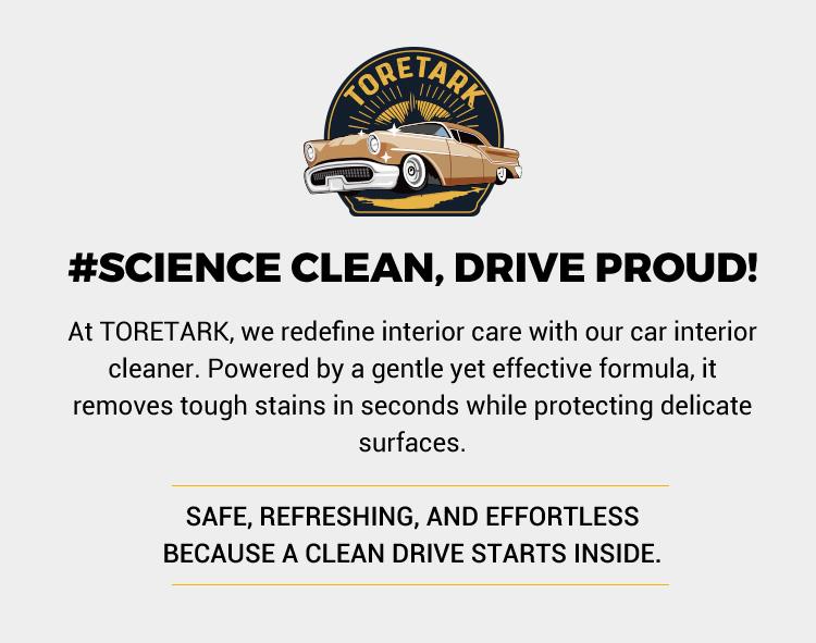 TORETORK Car Interior Cleaner, Cleans Interior Dirt and Eliminates Odors, Safe For All Car Interior Surfaces, Added UV Protection Spray，Best Gift For Christmas.