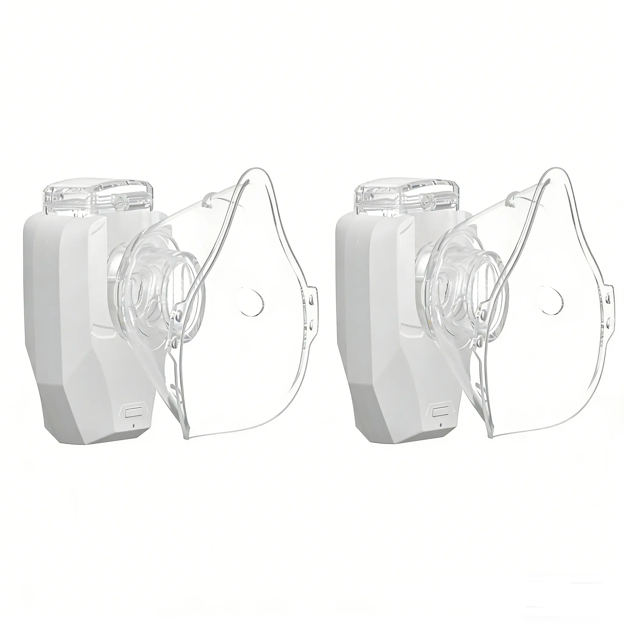 2 PCS USB Portable Smart Humidifier  with 400mA LithiumBattery for Adults & Kids Adjustable for Breathing Problems & FacialHydration No Battery Installation Needed