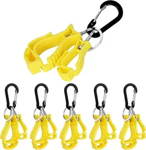 6 Pieces Glove Clips for Work Glove Holder Clip, Construction Worker for Glasses Helmets Gloves Holder Clip