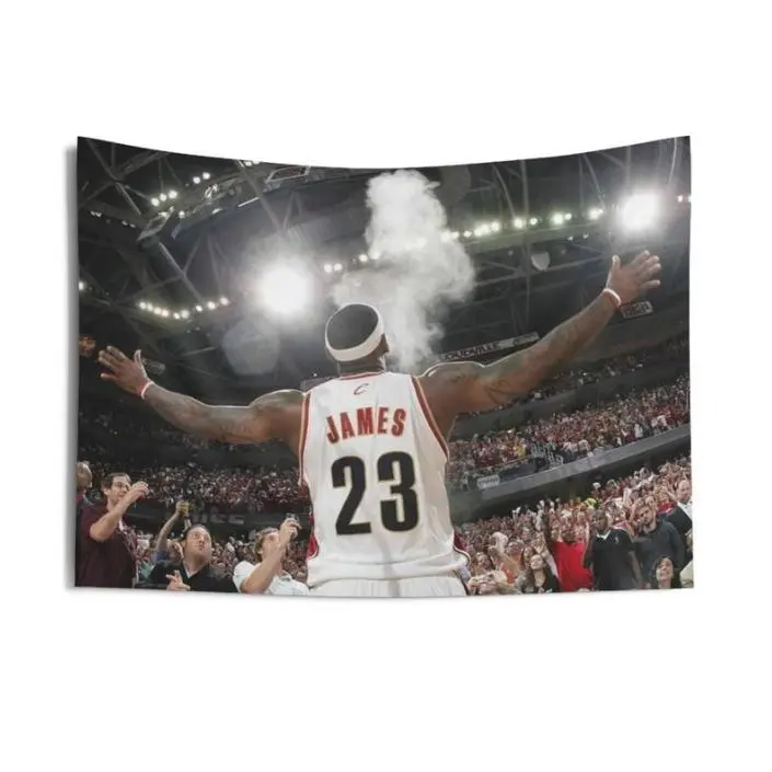 LeBron James Iconic Print Hanging Wall Tapestry - Lightweight, Easy-Hang Home Decor Decoration for Living Rooms, Dorm Rooms, Creative Gift