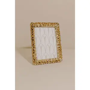 Gold Ruffle Photo Frame