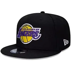 New Era NBA Los Angeles Lakers Black 9FIFTY Snapback Cap