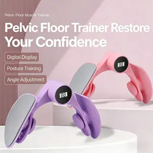 Kegel Exerciser and Thigh Trainer for Women Portable Pelvic Floor Trainer Home Workout Gear to Strengthen Inner Thighs Legs and Arms Fitness Equipment hip abductions maquina de ejercicio Healthcare Tool Stretch Gym Muscle Posture Aid Daily Care Sp
