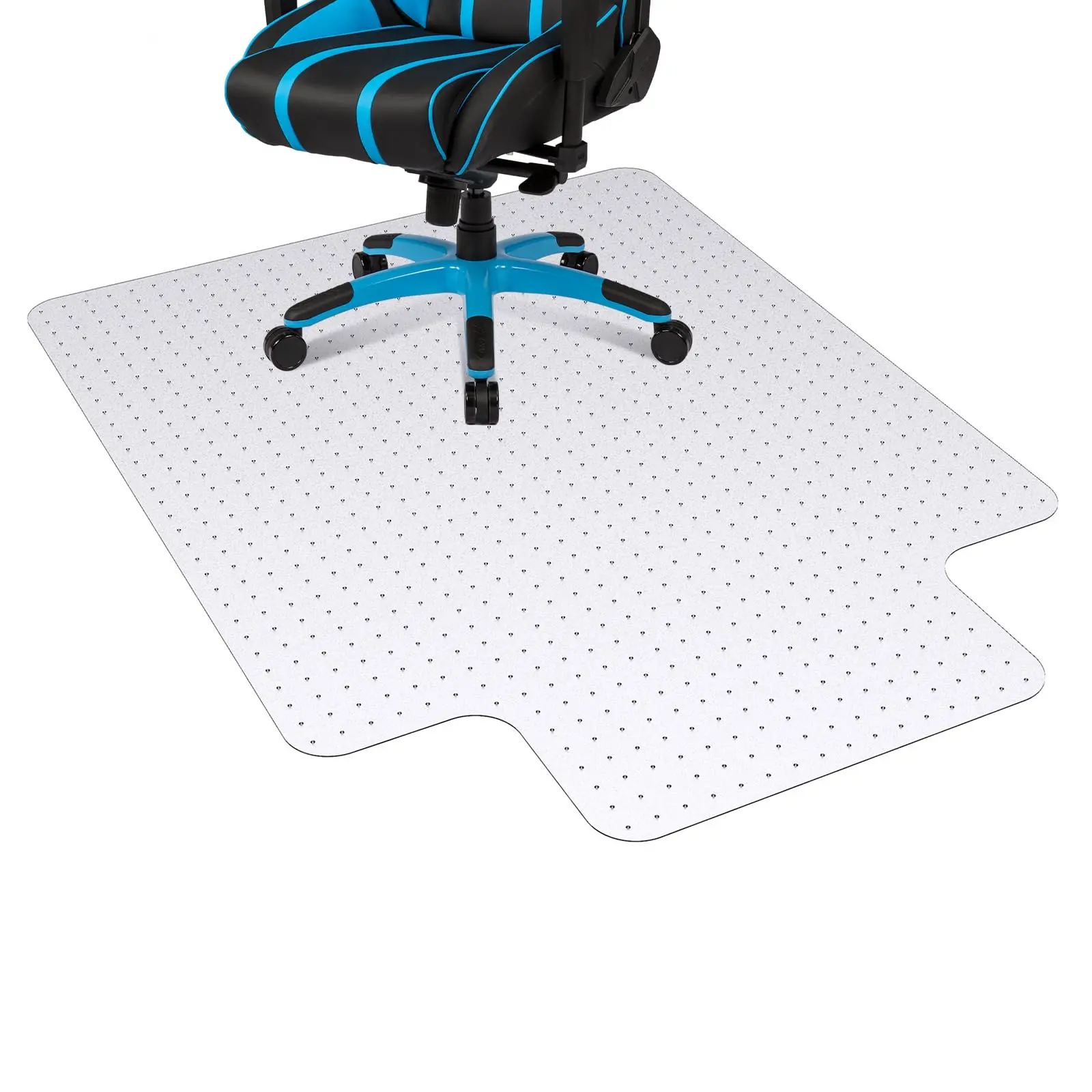 Office Chair Mat for Carpet Floors, 45'' x 53'' Computer Desk Chair Mat for Carpeted Floors, Easy Rolling for Office on Carpets Anti-Slip Carpet Protector for Rolling Work and Gaming Chairs Office Chair Mat for Carpet Floors,