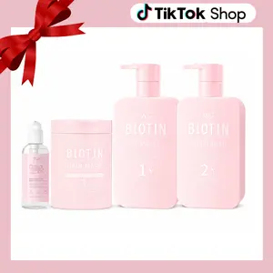 TWG Biotin Hair Care Set – 4 Piece Nourish & Restore Kit for Daily Hair Care Enthusiasts