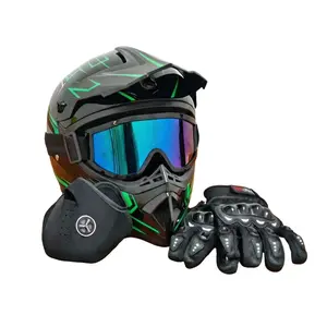 DOT Certified Adult Off-Road Motorcycle Helmet with Goggles, Gloves & Face Mask - Full Face Motocross Dirt Bike Helmet for Men summerwins,summerwins