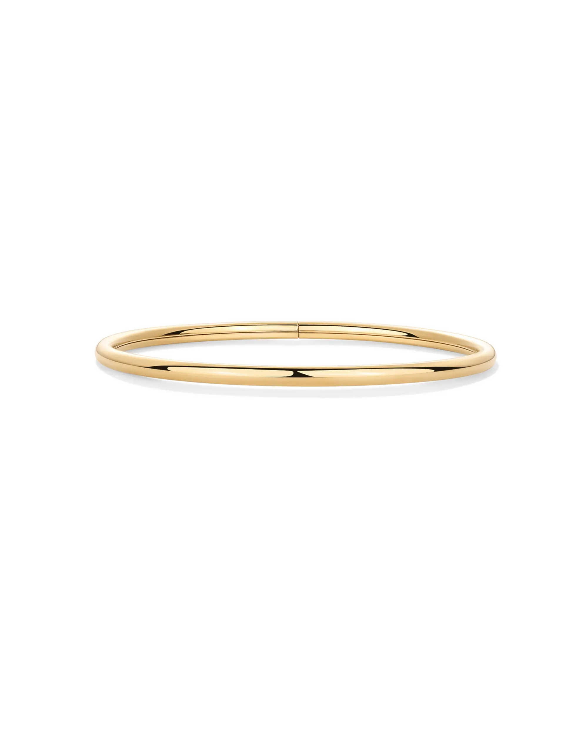 PAVOI 14K Gold Plated Bangle Bracelet for Women - Classic Lightweight Stacking Stainless Steel Bracelet - Single & 2-Pack Bangles