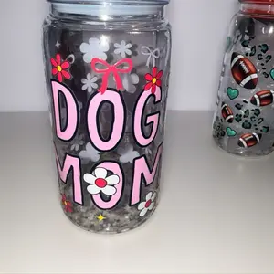 16 oz acrylic Tumbler with Bamboo or colored Lid & Plastic Straw Reusable Fashionable Design for On-the-Go Drinks Hand Wash Only