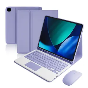 iPad Keyboard Case Compatible for iPad 11th 10th Generation, With Mouse, Folio Cover with Pencil Holder, Magnetic, Multi-Touch Trackpad, Detachable Keyboard for iPad (A16) 11th/10th Gen