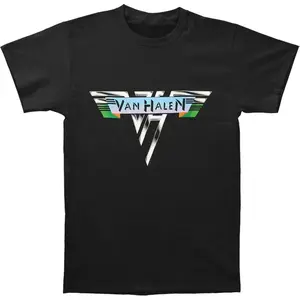 vacation outfits graphic tees [100%] Classic Van Halen Band Logo T-Shirt For Rock Music Fans ..