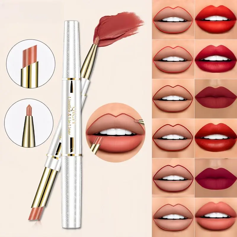 2-in-1 Easy Glide Lip Liner — Creamy, Blendable Color with Smooth Application, Matte finish texture, Summervibes