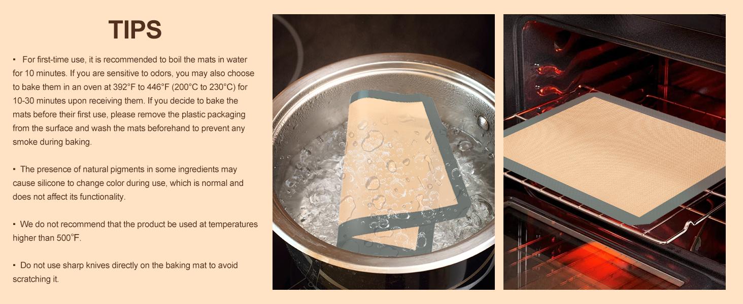 Silicone Baking Mat, Baking Sheets Non Stick, Silicone Mats for Baking, 3 Pcs for Cookies, Bread and Pastry, Baking Supplies for Oven, Grey Silicone Baking Mat, Baking Sheets Non Stick, Silicone Mats for Baking, 3 Pcs for Cookies, Bread and Pastry, Baking Supplies for Oven, Grey