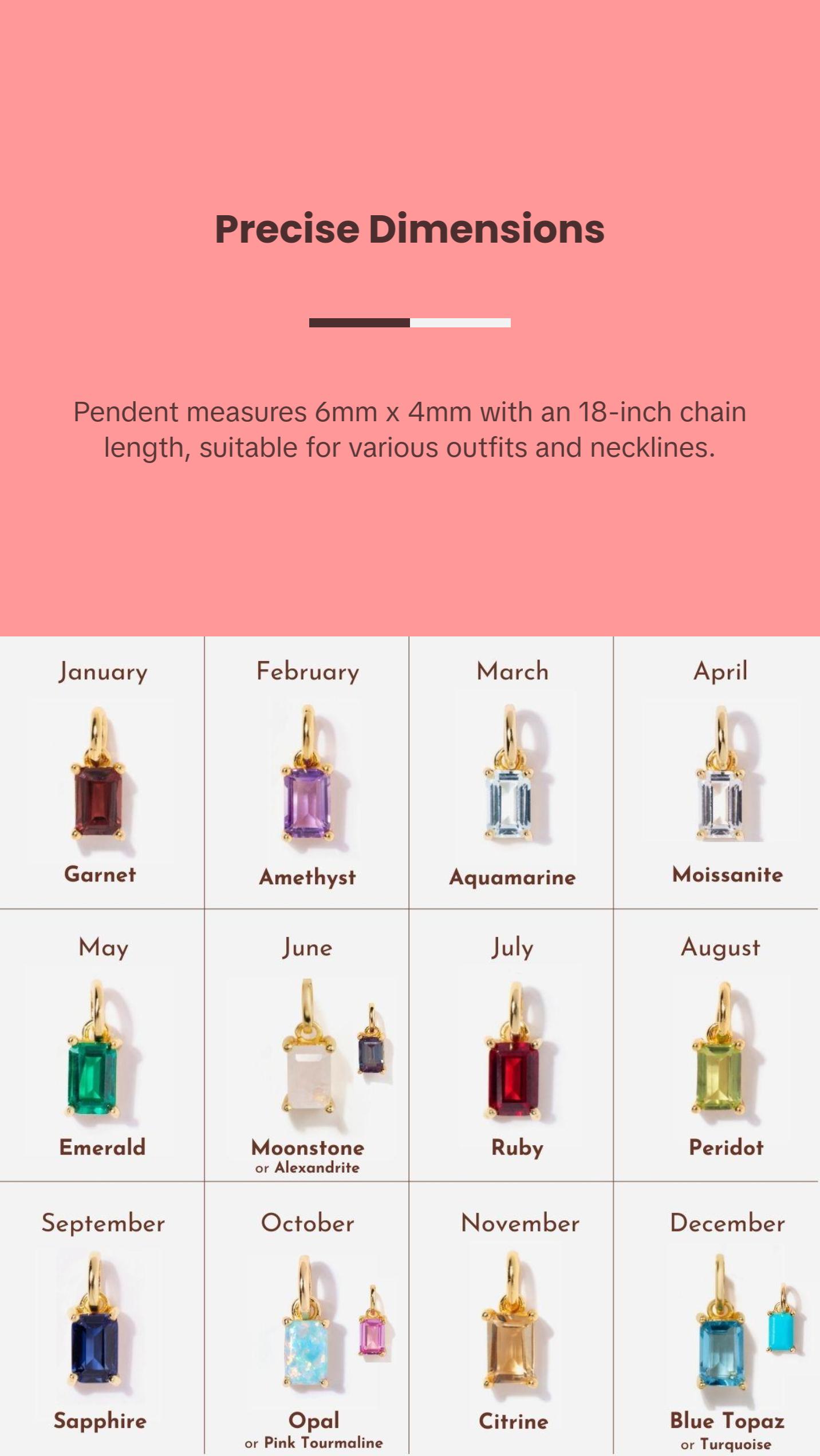 Birthstone Opal Necklace - October