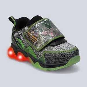 Jurassic World Toddler Light-Up Athletic Sneakers - Hook-and-Loop Closure