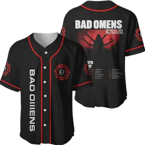Badd Ommens Concrete Jungle Baseball Jersey, Rock Band Tour 2026 Apparel For Men Women, Concert Fan Merch Gift  | 150126.R0381.ID02