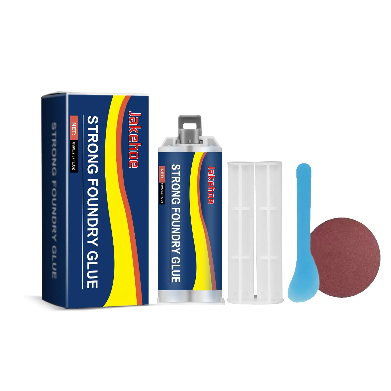 Heavy Duty Weld Waterproof Epoxy Casting Adhesive - Fast Repair Multi-Purpose Glue for Repairing Tile, Metal, Plastic, Ceramics, Wood - AB Epoxy Adhesive Super Glue with Accessories, Wear-Resistant, Waterproof, Oil-Resistant