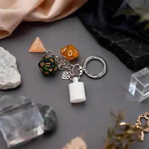 Three-Dice Lip Balm Keychain – Cute Charm + Summer Fridays Compatible