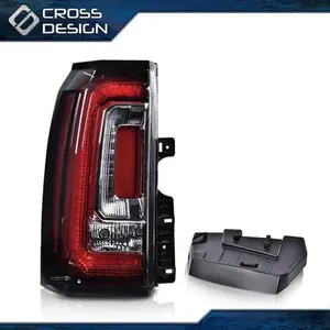 CROSSDESIGN Rear LED Tail Light Brake Lamps Left Driver Fit For 2015-2020 GMC Yukon/Yukon XL