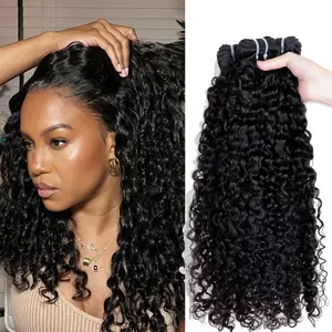 Msgem Hair Burmese Curly hair bundles 16A Grade High Quality 100% Human Hair Bundles 3PCS/LOT or 4PCS/LOT Natural Color Easy to Manage