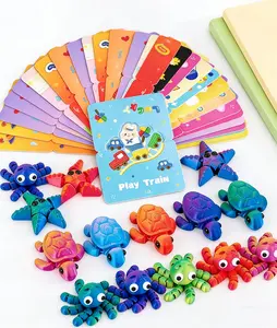 Assorted Color 24pcs 3D PrintedAnimal Figurines, PLA Material  Party Gift Bundle for Birthday Favors, Classroom Rewards, Carnival Prizes, Halloween Decor – Unique Home Decor Figurine Set [Novelty Gift]