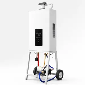 #Summervibes ABORON Hot Tub Heater 105776 BTU Propane Pool Heater, Fast Heating SPA Heater for Above Ground Pools, Portable Design with Digital Control & Wheels, Professional Grade