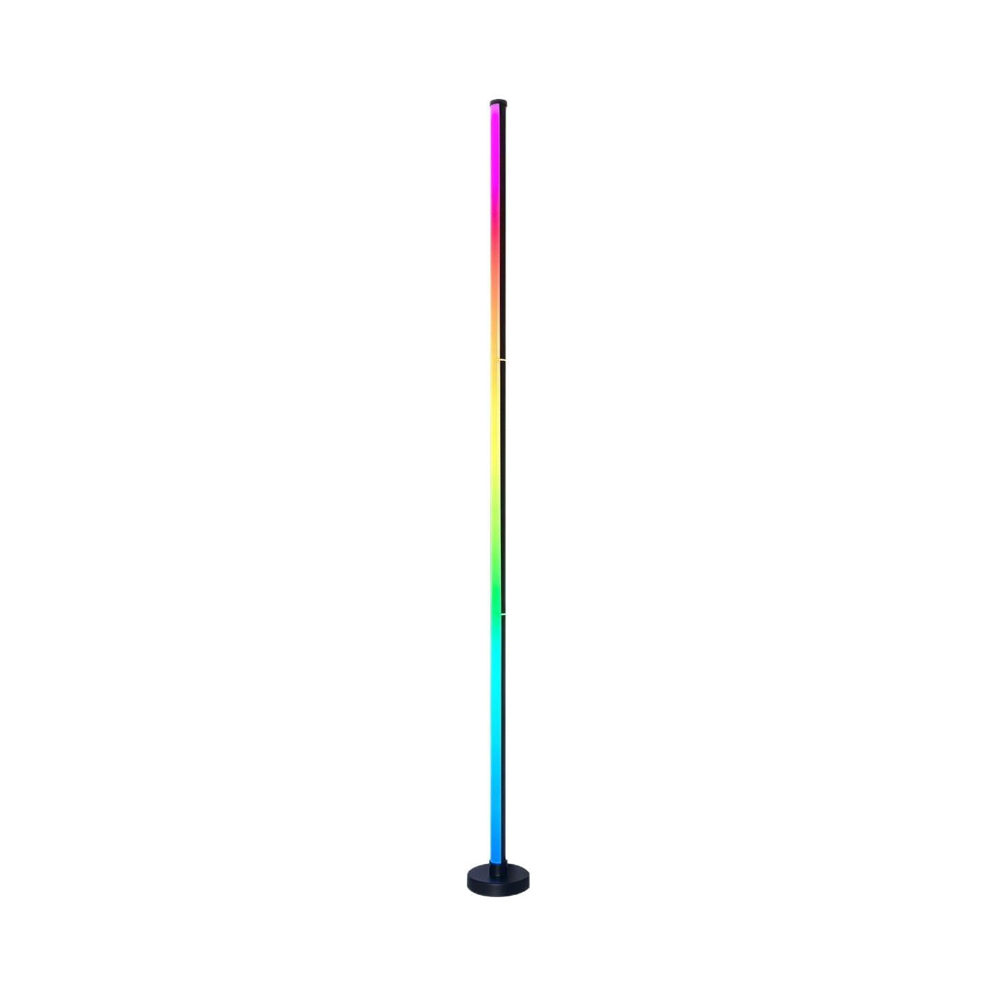 RGBIC Floor Lamp Basic, LED Corner Lamp Works with Alexa, 1000 Lumen Smart Modern Floor Lamp with Music Sync and 16 Million DIY Colors, Color Changing Standing Lamp for Bedroom Living Room Black