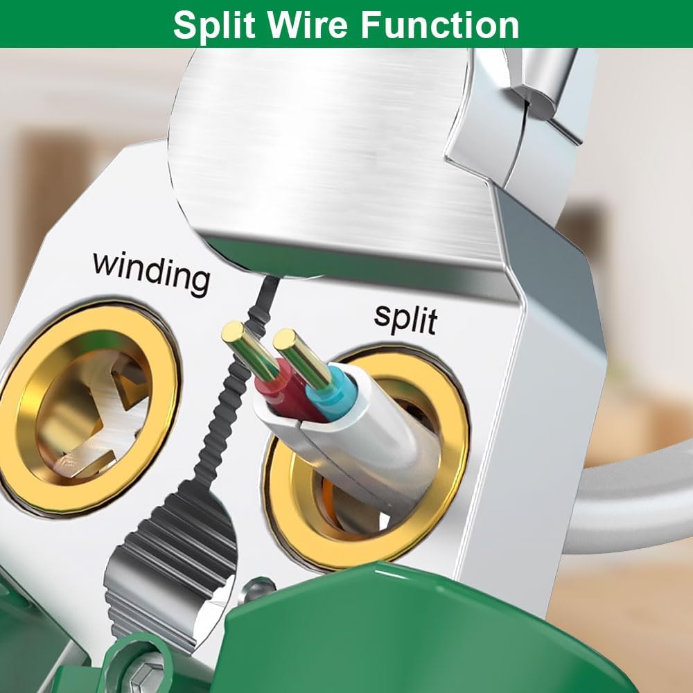 8 in 1 Wire Stripper with Voltage Tester, 2025 Upgrade Multi-function Stripping Tool for Cutting and Pulling Pliers, Electrician Repair Tool
