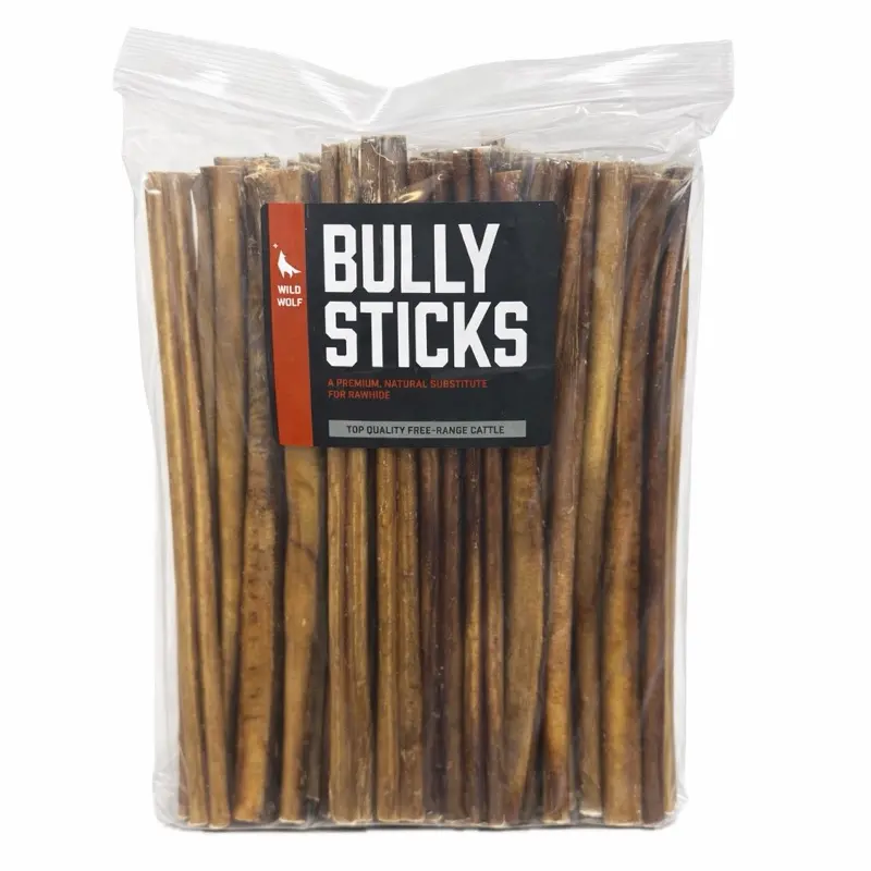 12-inch Bully Sticks (5 lbs.) Healthy, All-Natural, Long-Lasting Dog Chew Bones - Low Odor - Mixed Thickness - High Protein Treats